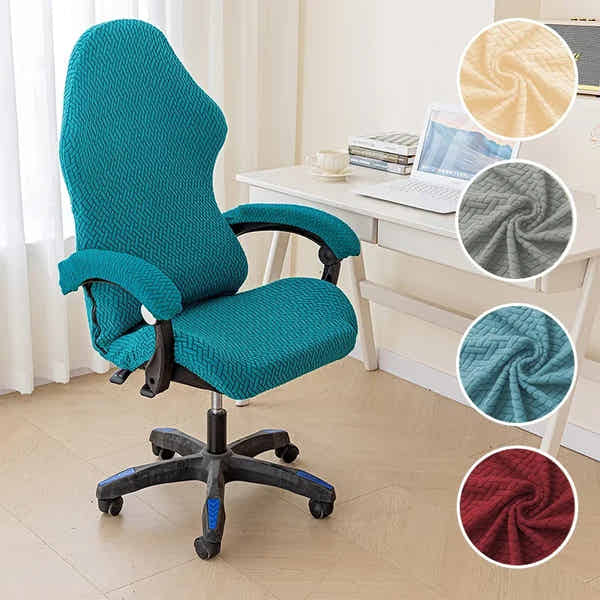 HOMURY Gaming-Stuhlbezug Elastisch – 1 Stück, Schwarze Stretch-Hülle Für Büro- Und Gaming-Stühle, Schutz Vor Flecken & Kratzern – Waschbar Elastische Schutzhülle