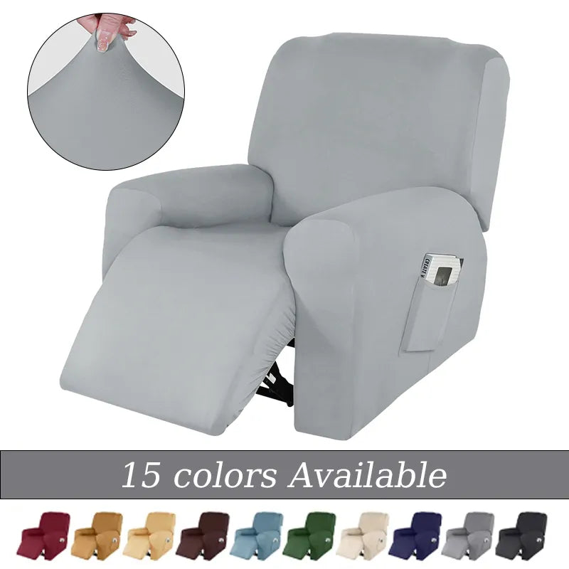 PU-Lederbezug Für Relaxsessel Sesselbezüge 1/2 Sitz Wasserdicht Bezug Für Liegesessel Elastisch Relax-Einzelsofa-Schonbezüge main image 1