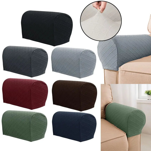 2 Stück Dehnbare Sofa Armlehnenbezüge Home & Living Stretch-Möbel Couch Armschutz Abnehmbarer Solider Sofa Armbezug