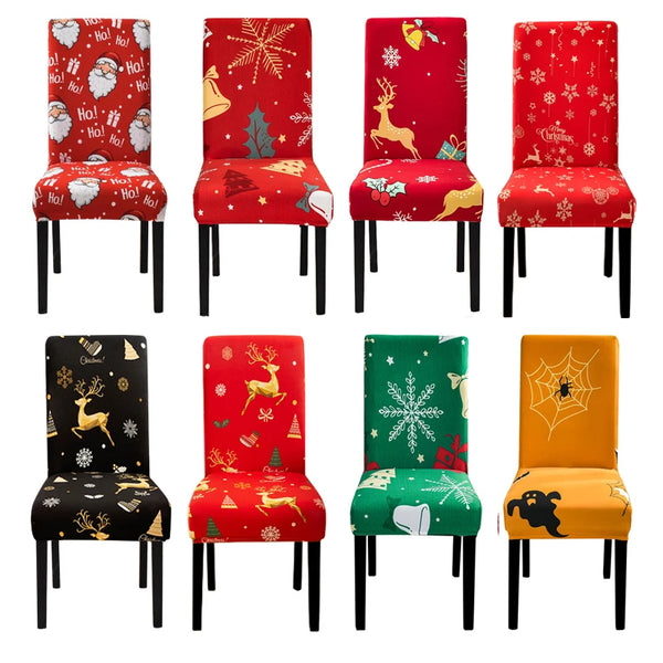 Weihnachten Stuhlbezüge 33 Farben Zur Auswahl Sitzschutz Stuhlhussen Für Esszimmer Küche Hotel Wohnzimmer Hochzeitsbankett