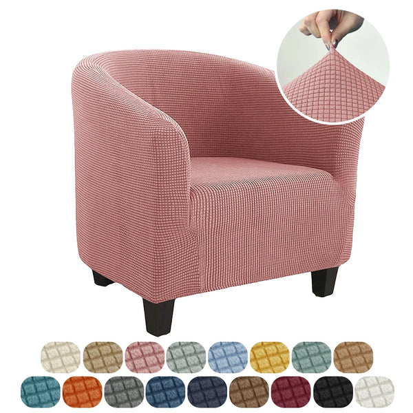 Club Stuhlbezug Stretch-Sofabezug Einfarbig Sesselbezüge Aus Polarfleece Couchbezüge Für Arbeitszimmer Bar Theke