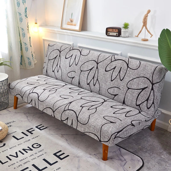 Elastische Sofabettbezüge für Wohnzimmer Sofahandtuch rutschfester Sofabezug Baumwoll-Stretch-Schonbezug