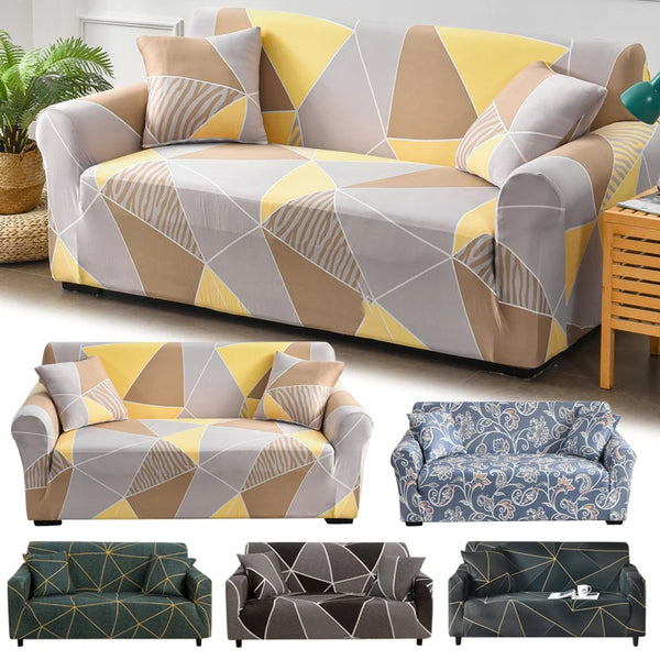 Hochelastischer Elastischer Sofabezüge Für Wohnzimmer Geometrischer Bedruckter Schonbezug Passender Möbelschutz Couchbezug