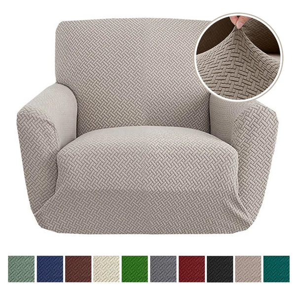 Jacquard Polyester Elastisch Sessel-Sofabezug Für Wohnzimmer Elastische Sofabezug Sessel Sesselbezüge