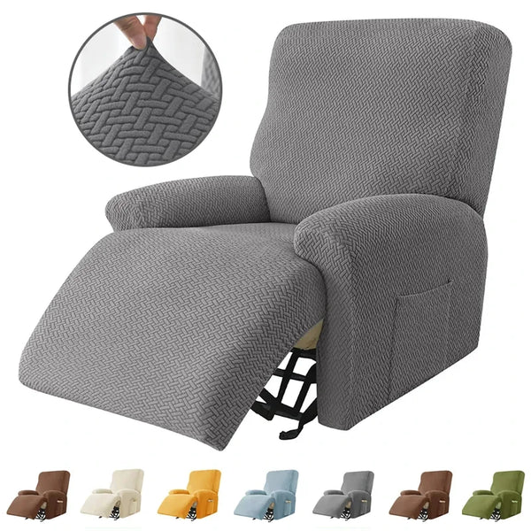 Jacquard Relaxsessel Sesselbezug Stretch elastisch Stretch-Sessel verstellbar die meisten Sofabezüge Stuhlbezug für Wohnzimmer