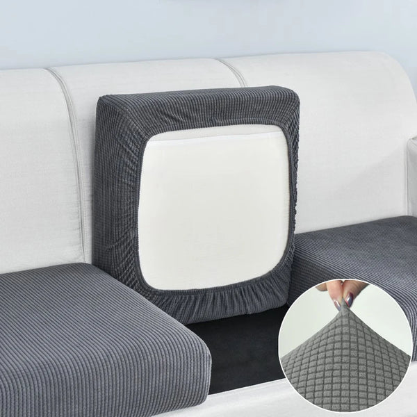 Jacquard Sofakissenbezug Für IKEA-Sofas Möbelschutz Polarfleece Dehnbar Waschbar Abnehmbare Couchbezüge Sofabezug