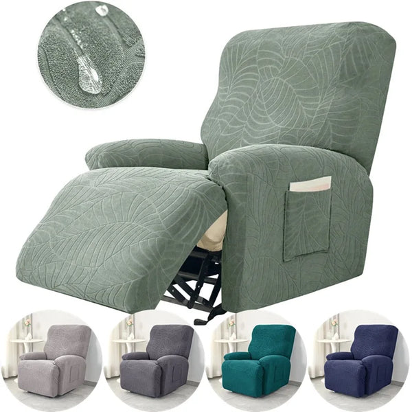 Jacquard Sesselbezug mit Blättern Lazy Boy-Stuhlbezüge elastischer Spandex-Sofabezug für Sesselbezug Stretch Couchschutz