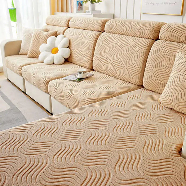 Sitzkissenbezüge Sofa-Kissenbezug All-Inclusive Rutschfeste Couch-Schonbezüge Chaise Lounge Staubdichter Bezug