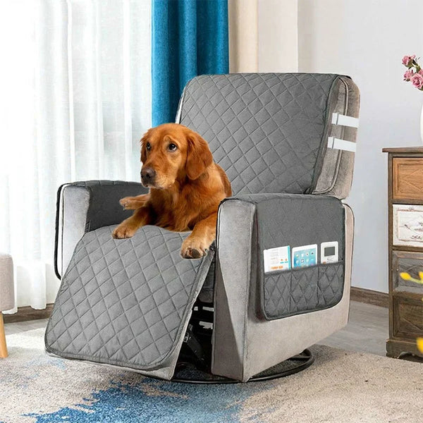 Gesteppter Liegesofabezug Relaxsessel Verschleißfest Für Hunde Haustiere Kinder Rutschfeste Couch Liegestuhl Schonbezüge