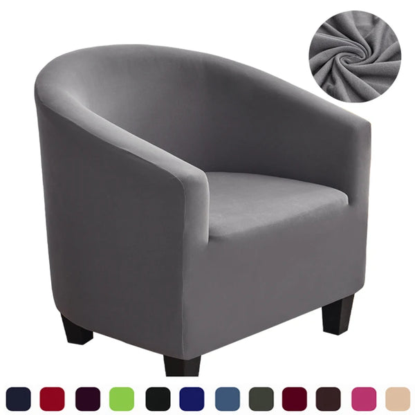 Einfarbiger Sessel-Sofabezug Dehnbar Waschbar Einsitzer Für Wohnzimmer Club Couch Sesselbezüge Elastischer Schutzbezug