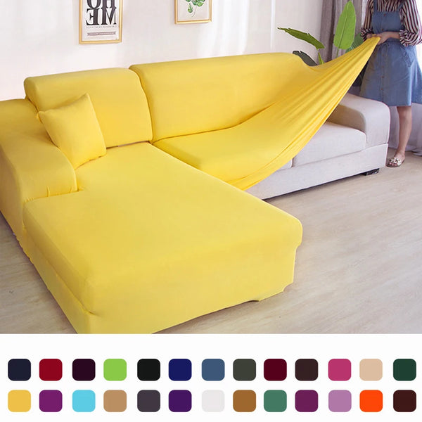 Solide Ecksofabezüge Couch-Schonbezüge Sofa-Hautschutz aus Elastica-Material für Haustiere Chaselong-Bezug L-förmiges Sofa
