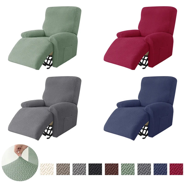 Split Jacquard Relaxsessel Sesselbezüge Stretch Spandex Lazy Boy Stuhlhussen Sessel Schonbezüge für Wohnzimmer 1 2 3 Sitzer