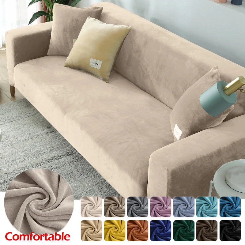 Velvet Elastic Sofa Cover