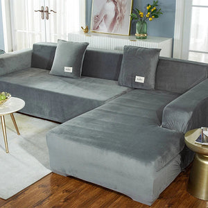 Velvet U-Shape Sofa Cover