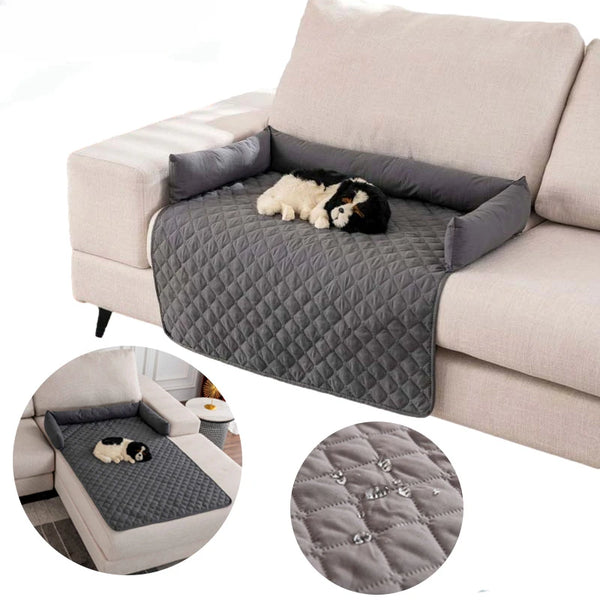 Wasserdichtes Hundesofa Mit Nackenkissen Hundebettmatte Für Kleine Mittelgroße Und GroßeHunde Haustiersofa Couchbezug Hunde-/Haustierschlafmatte