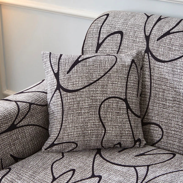 Sofakissenbezüge Mit Elastischem Stretch-Sofa-Kissenbezug Bedruckt Mit Schnüren